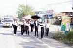 รณรงค์ประชาสัมพันธ์เชิญชวนพี่น้องประชาชนตำบลทุ่งขนานผู้มีสิท